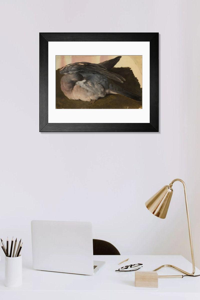 Shown hanging in a room: Modern 14"x12" (36x31cm)