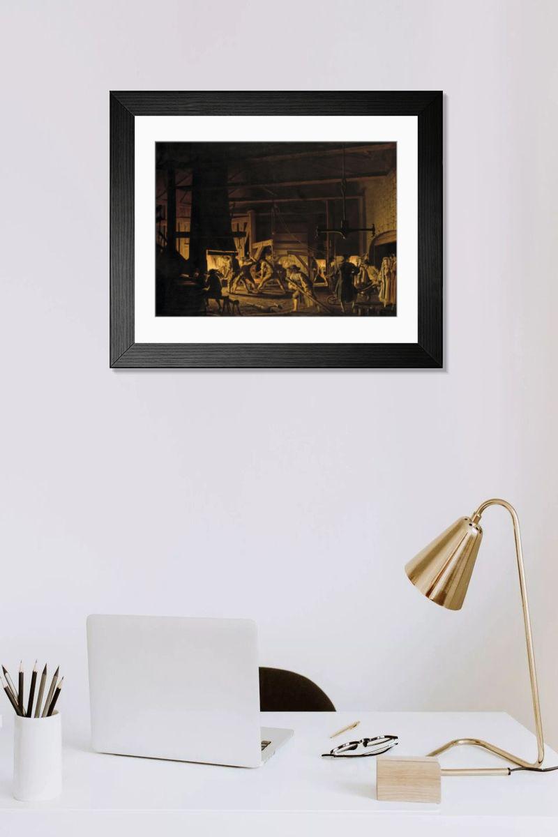Shown hanging in a room: Modern 14"x12" (36x31cm)
