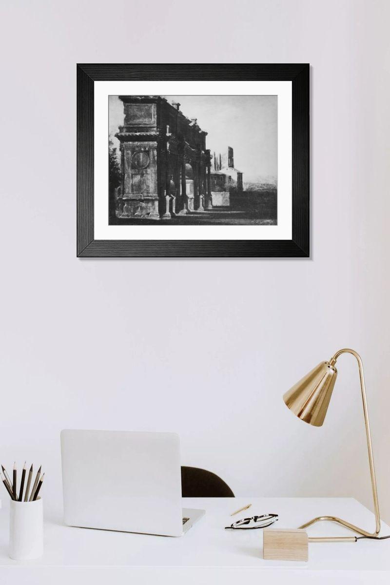 Shown hanging in a room: Modern 14"x12" (36x31cm)