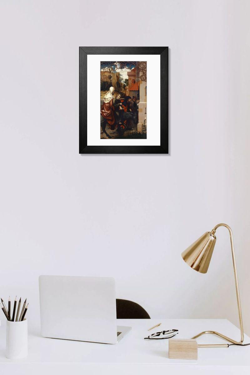 Shown hanging in a room: Modern 14"x12" (36x31cm)