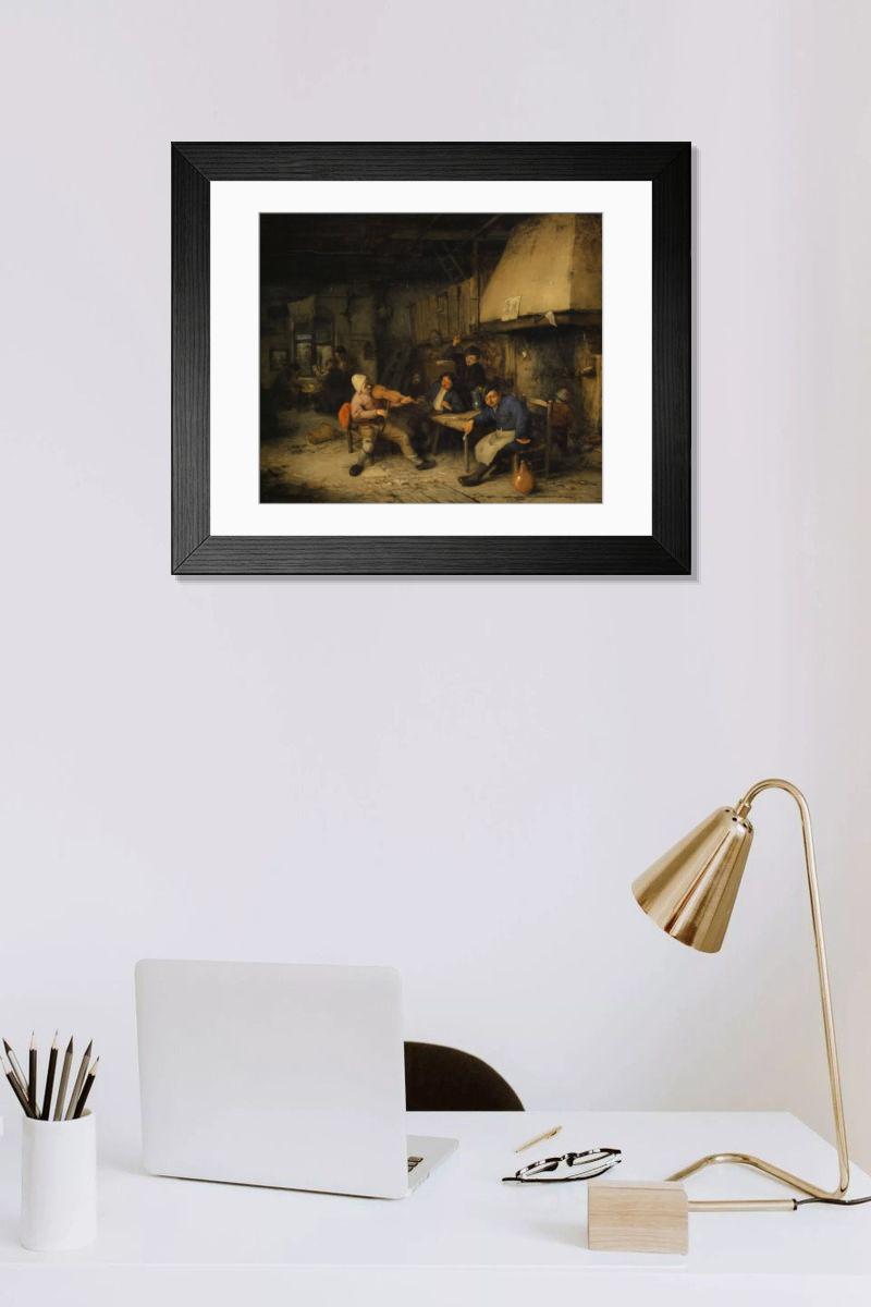 Shown hanging in a room: Modern 14"x12" (36x31cm)