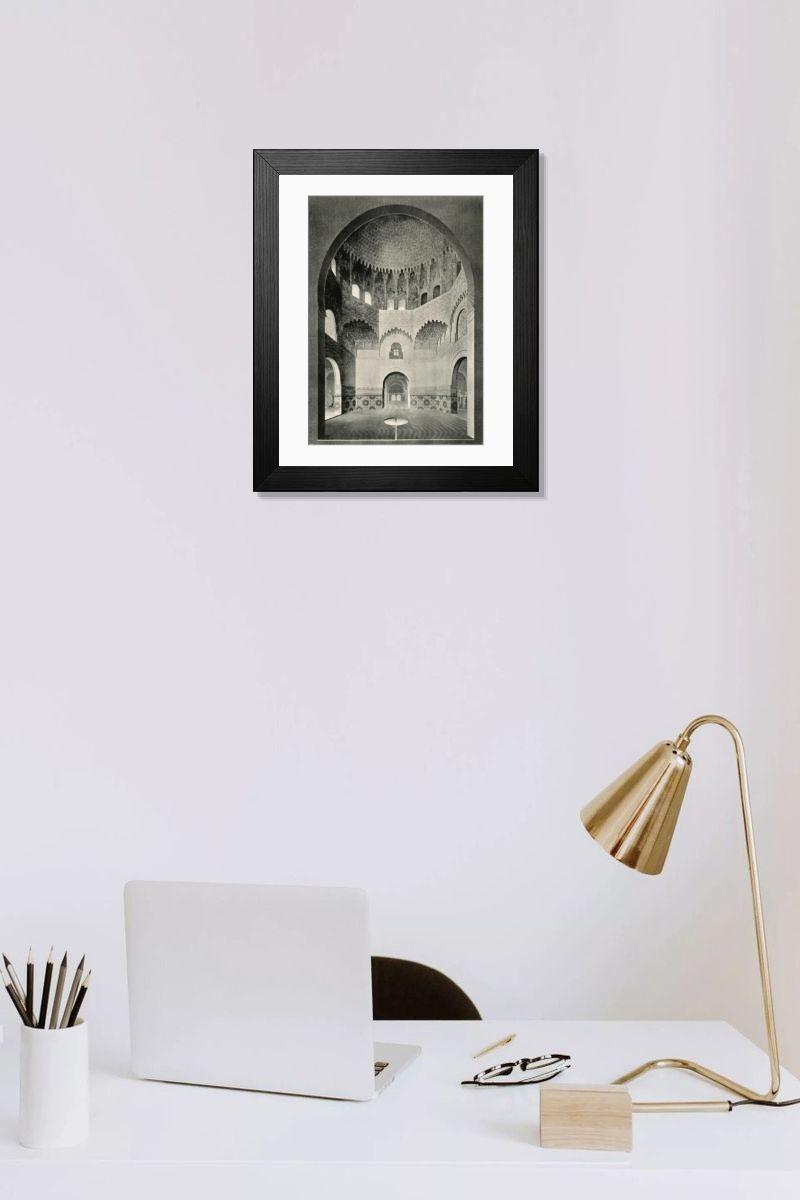 Shown hanging in a room: Modern 14"x12" (36x31cm)