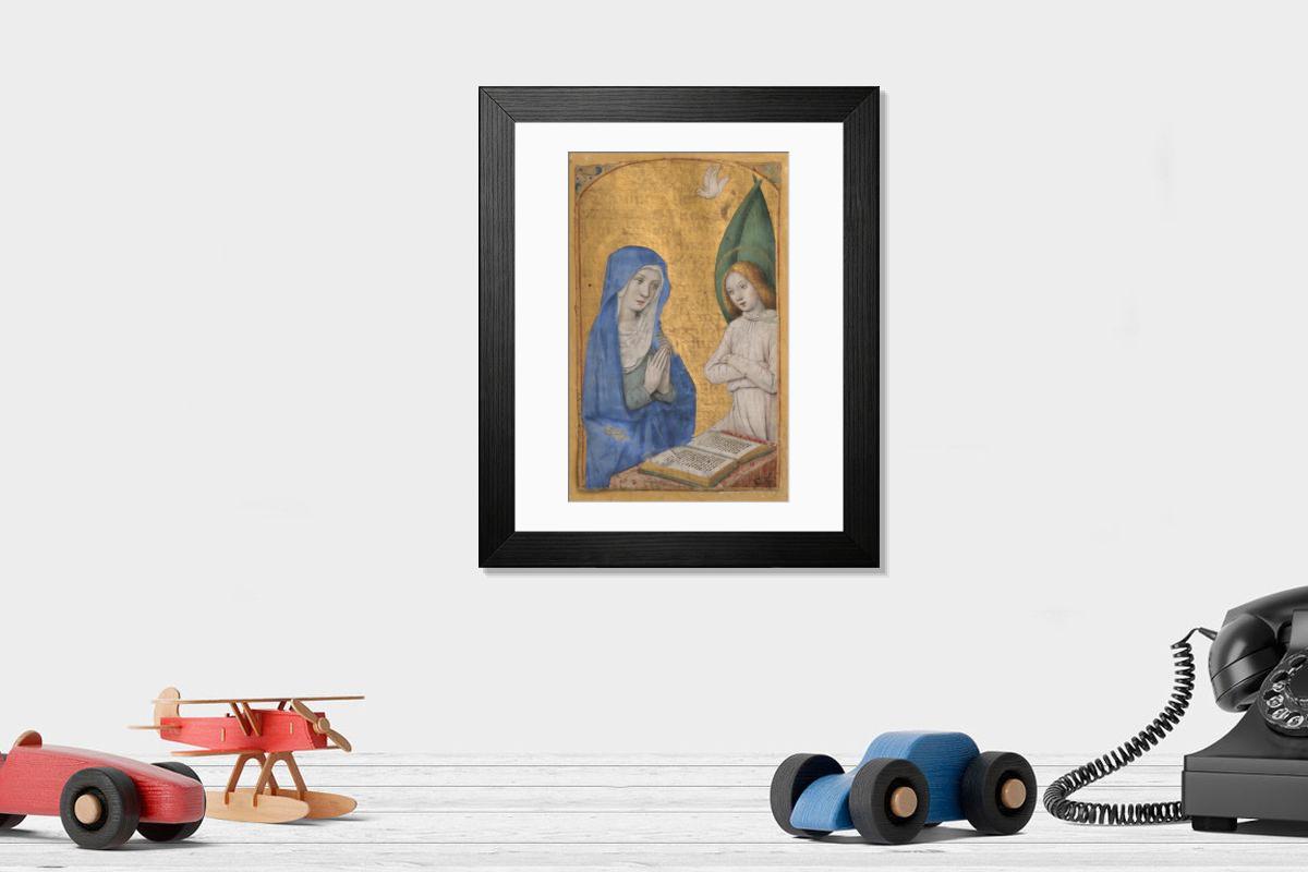 Shown hanging in a room: Modern 14"x12" (36x31cm)