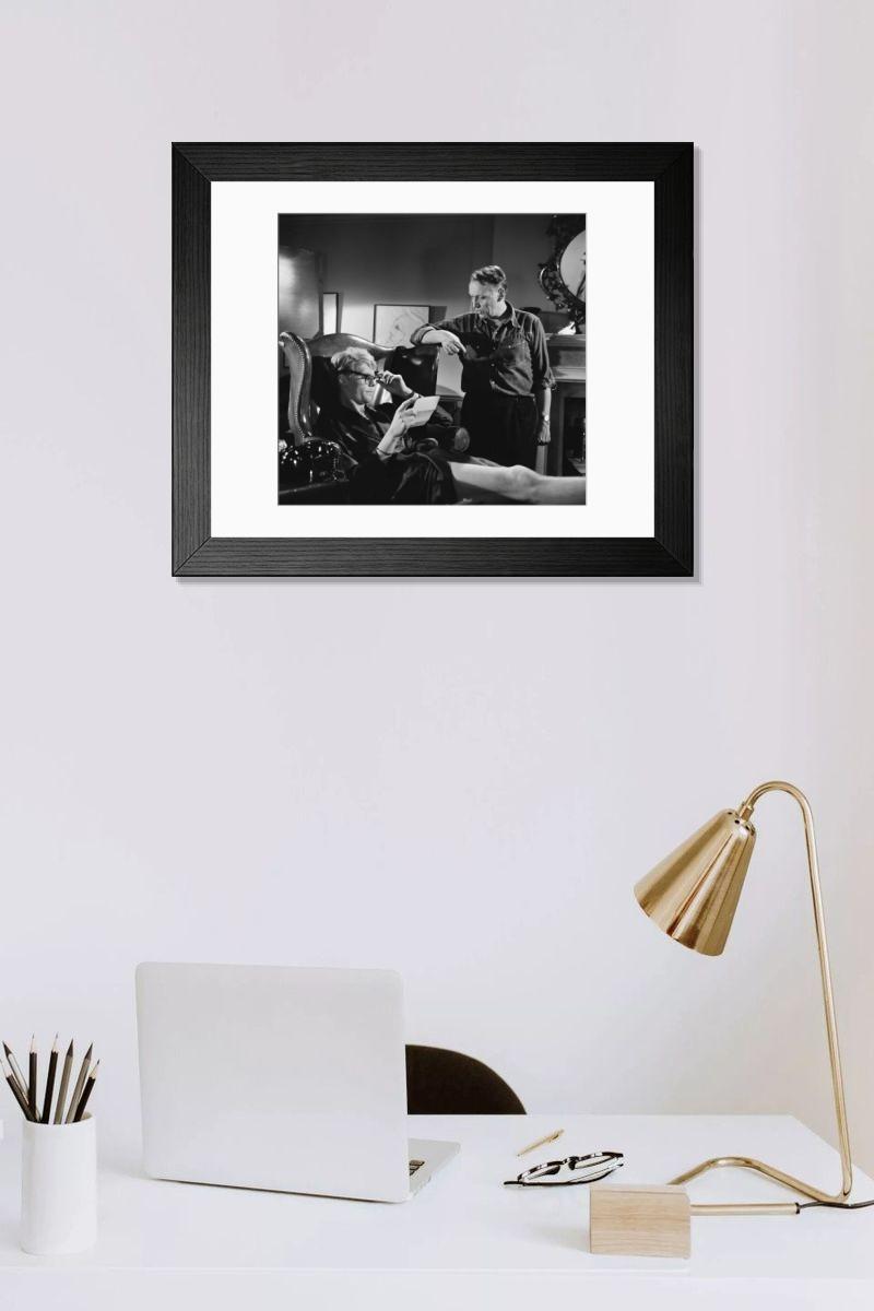 Shown hanging in a room: Modern 14"x12" (36x31cm)