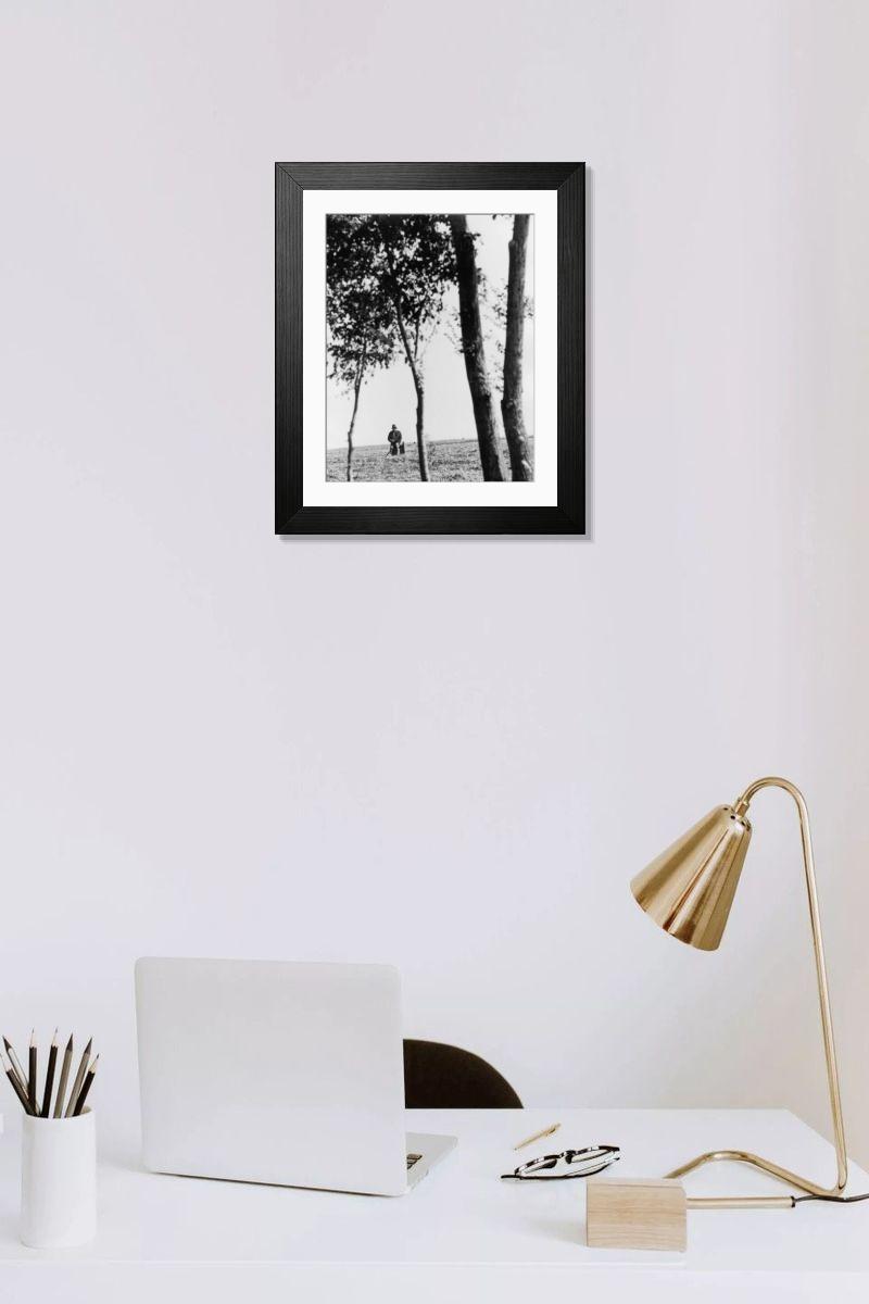 Shown hanging in a room: Modern 14"x12" (36x31cm)