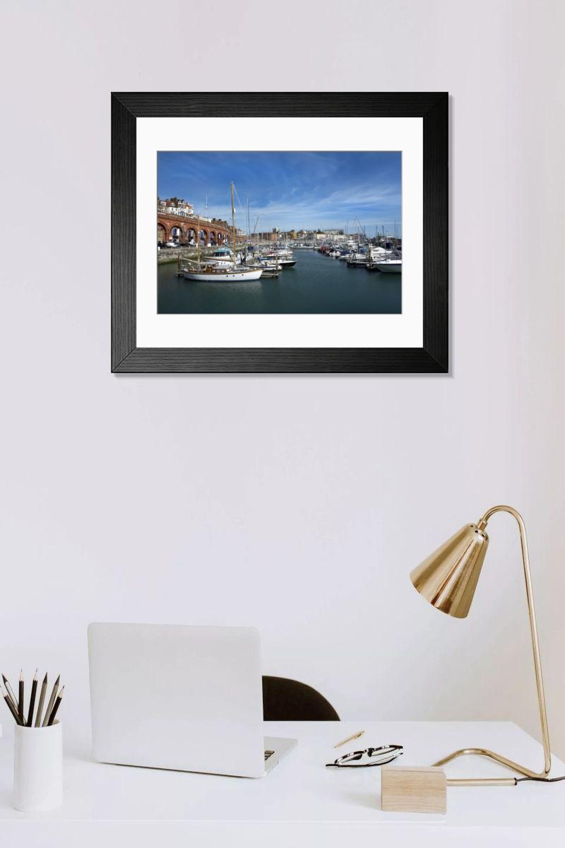 Shown hanging in a room: Modern 14"x12" (36x31cm)