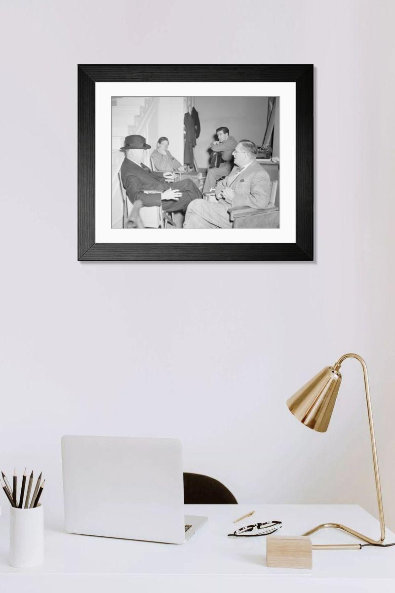 Shown hanging in a room: Modern 14"x12" (36x31cm)