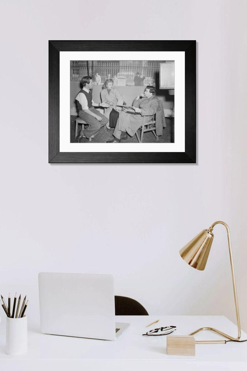 Shown hanging in a room: Modern 14"x12" (36x31cm)
