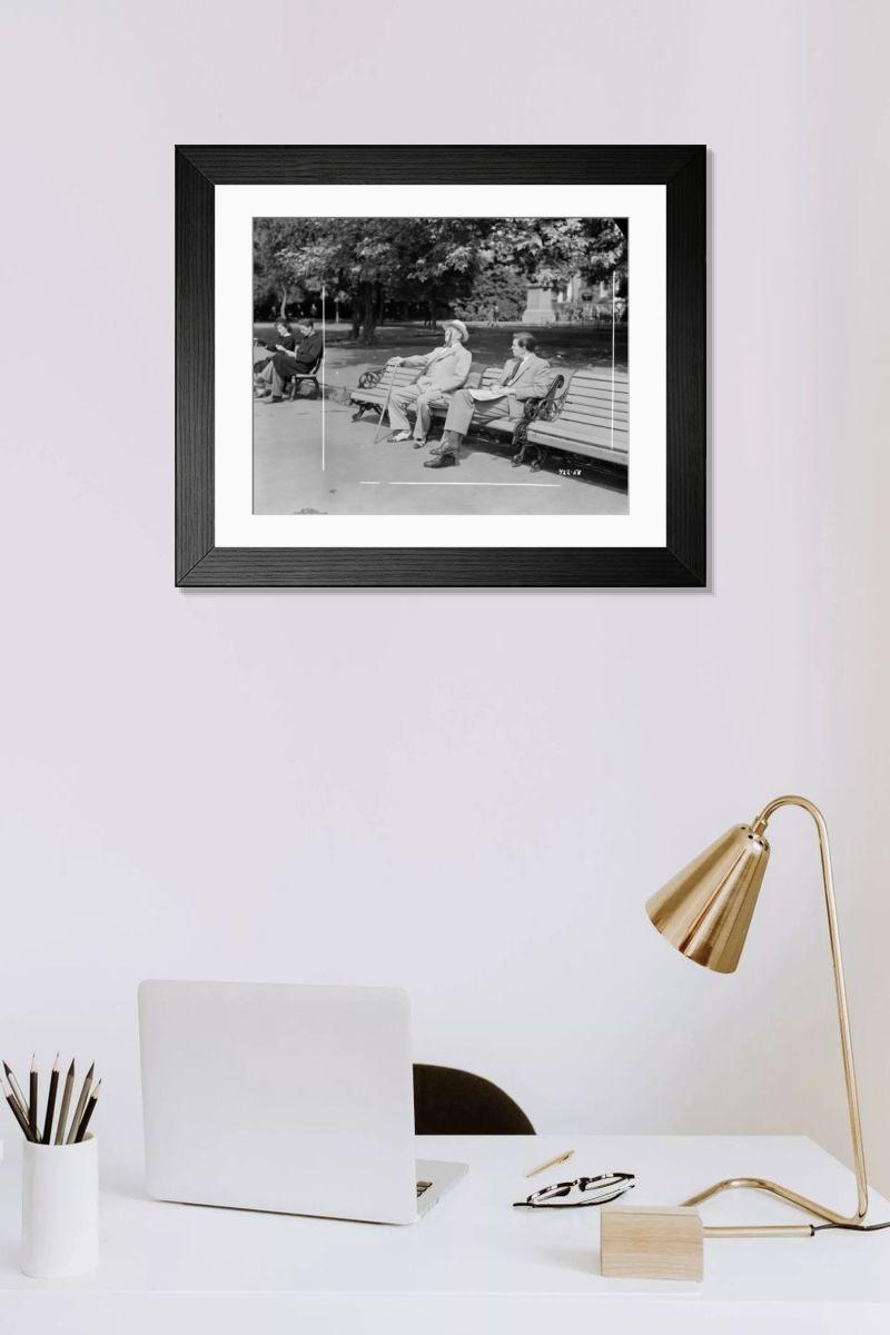 Shown hanging in a room: Modern 14"x12" (36x31cm)