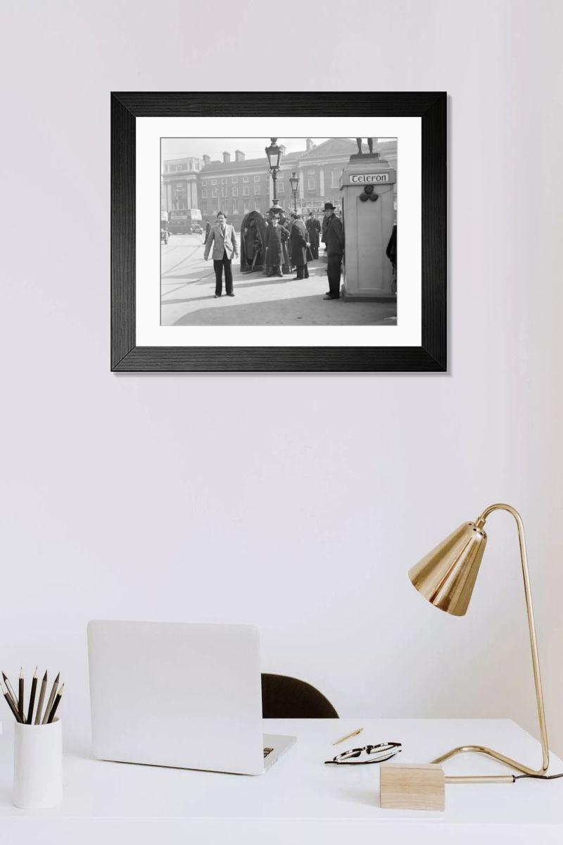 Shown hanging in a room: Modern 14"x12" (36x31cm)