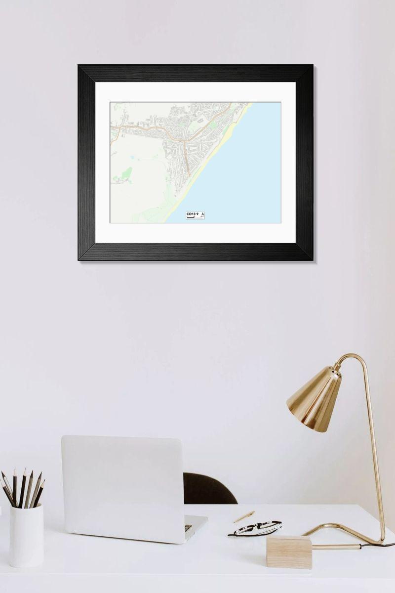 Shown hanging in a room: Modern 14"x12" (36x31cm)