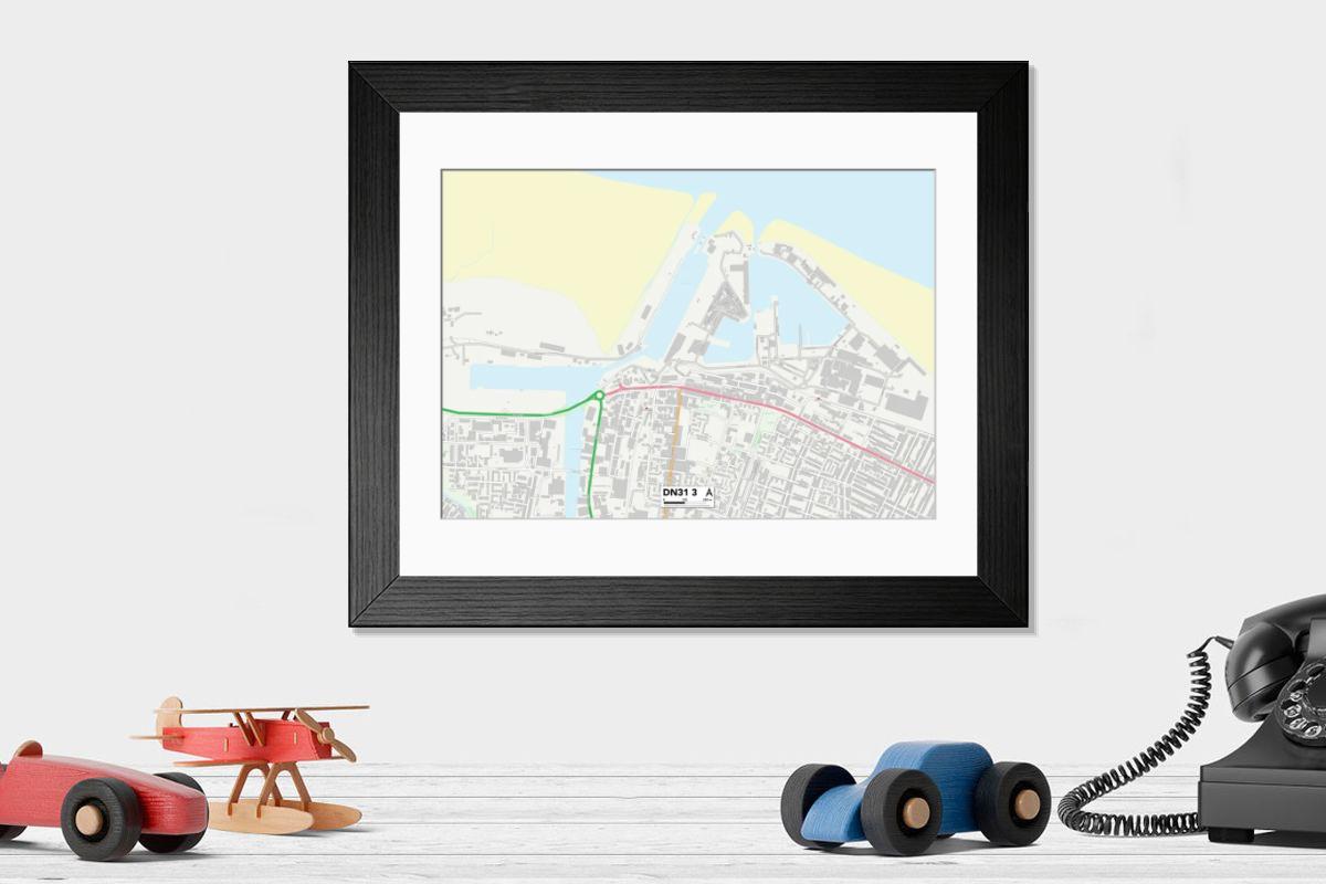 Shown hanging in a room: Modern 14"x12" (36x31cm)