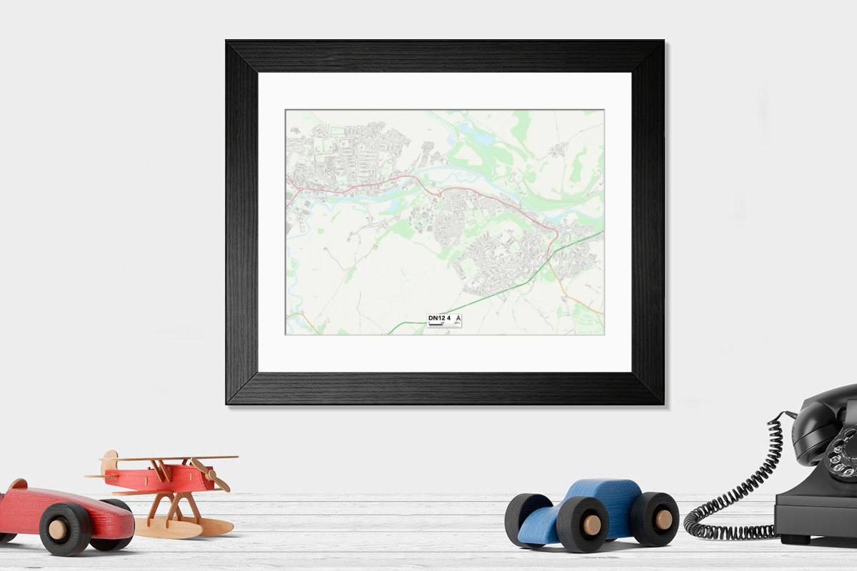 Shown hanging in a room: Modern 14"x12" (36x31cm)