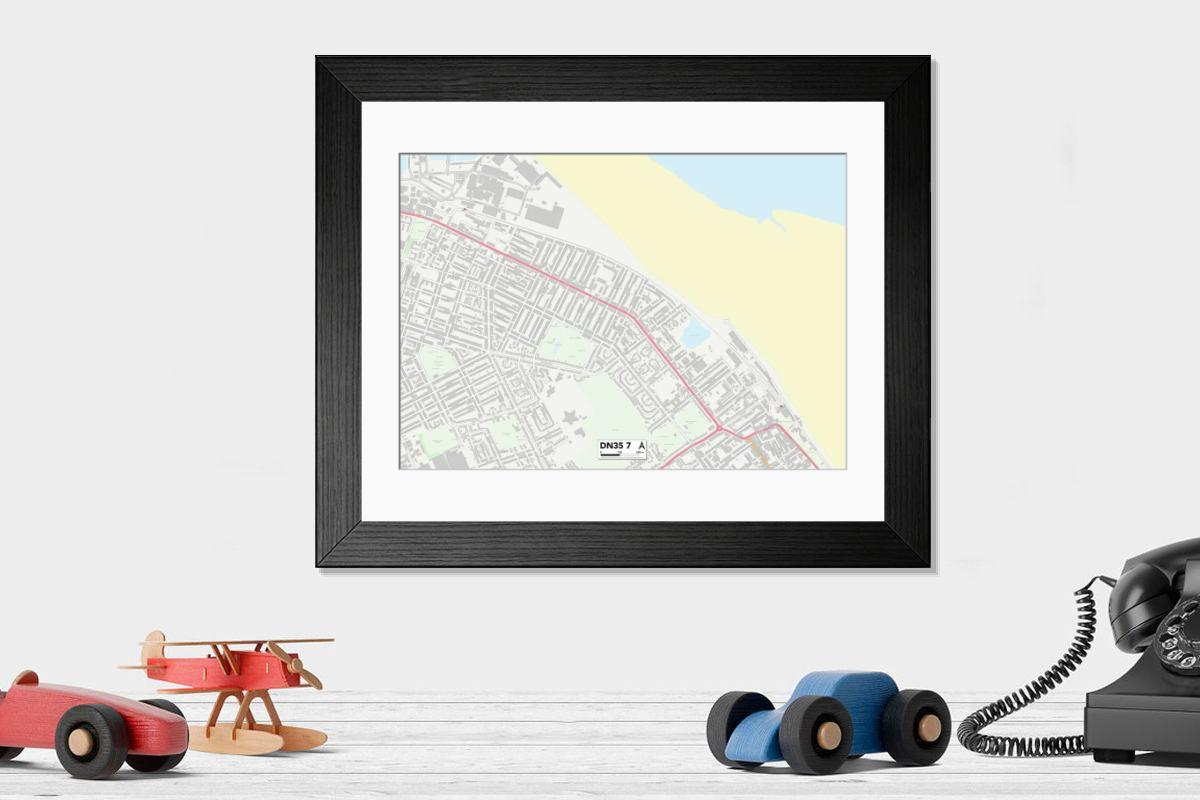 Shown hanging in a room: Modern 14"x12" (36x31cm)