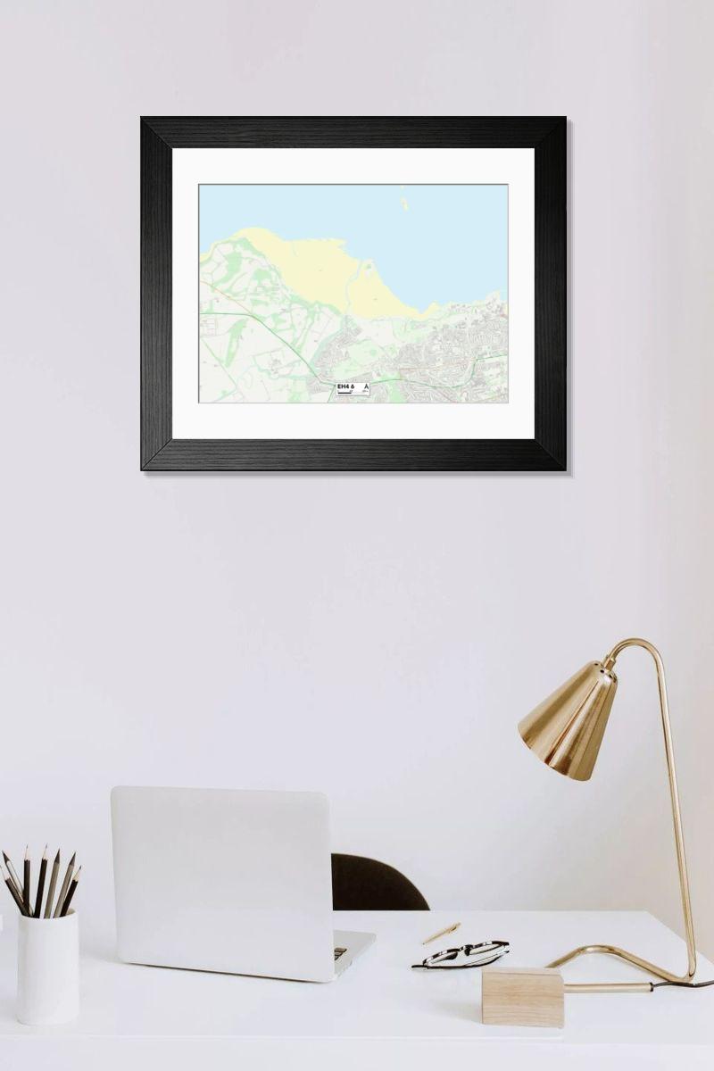 Shown hanging in a room: Modern 14"x12" (36x31cm)