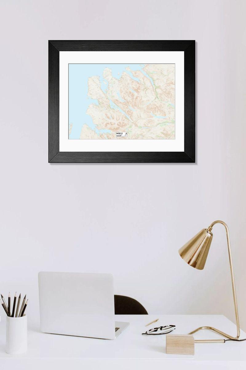 Shown hanging in a room: Modern 14"x12" (36x31cm)