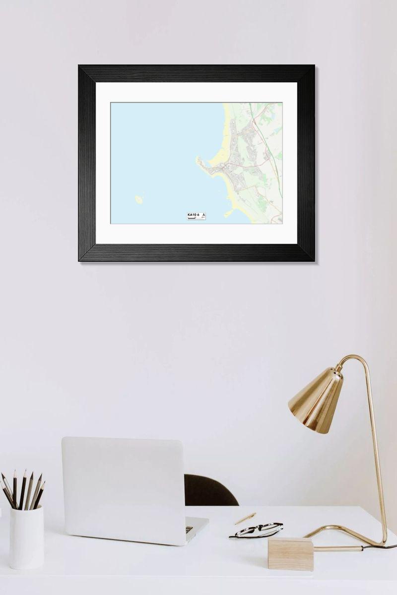 Shown hanging in a room: Modern 14"x12" (36x31cm)