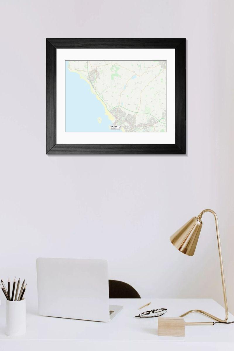 Shown hanging in a room: Modern 14"x12" (36x31cm)