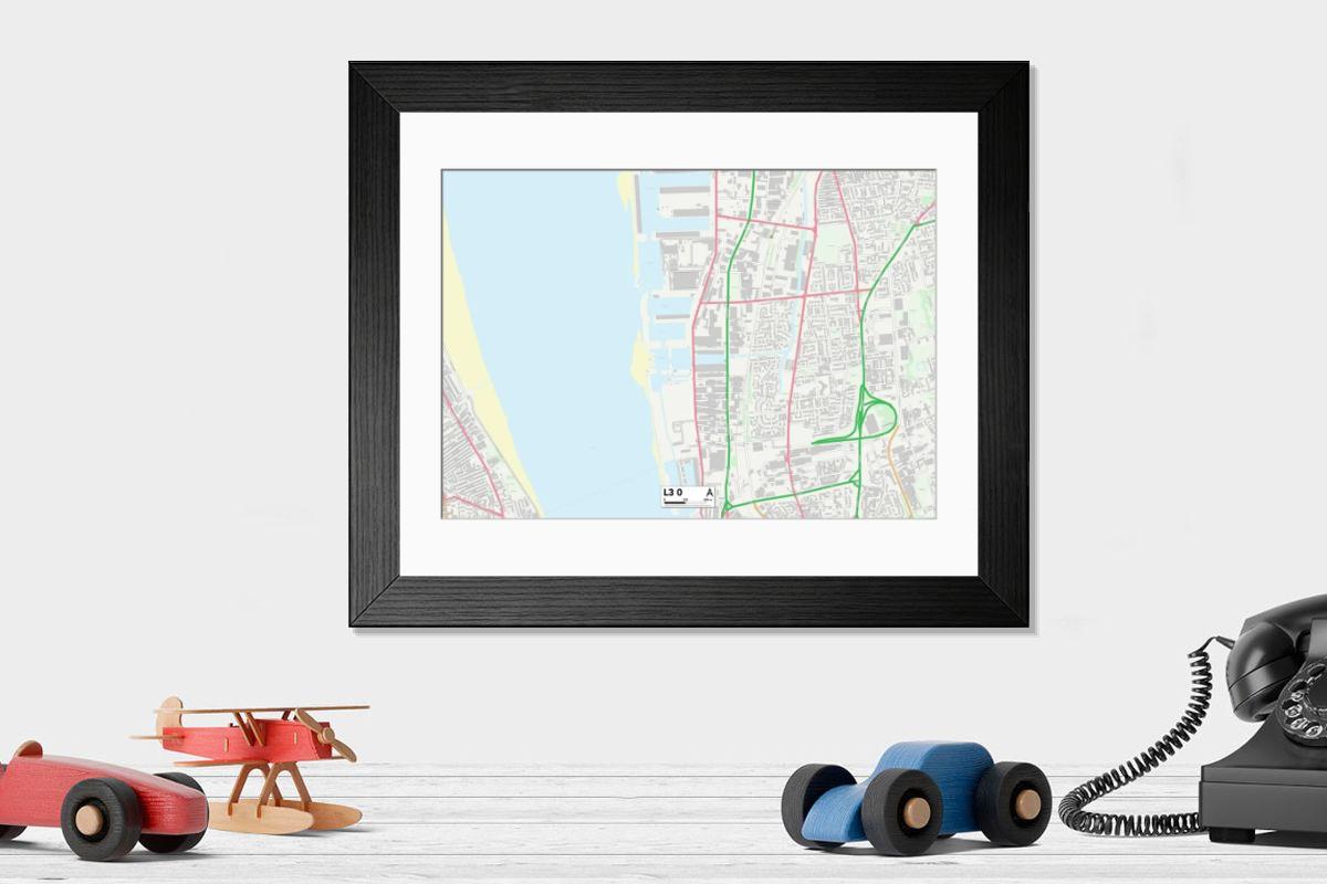Shown hanging in a room: Modern 14"x12" (36x31cm)