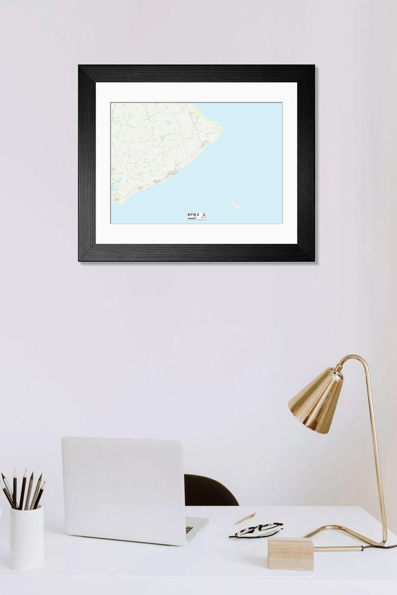 Shown hanging in a room: Modern 14"x12" (36x31cm)