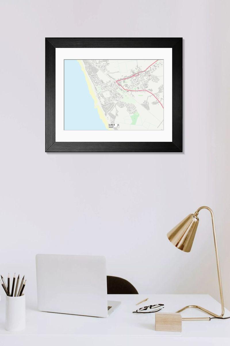Shown hanging in a room: Modern 14"x12" (36x31cm)