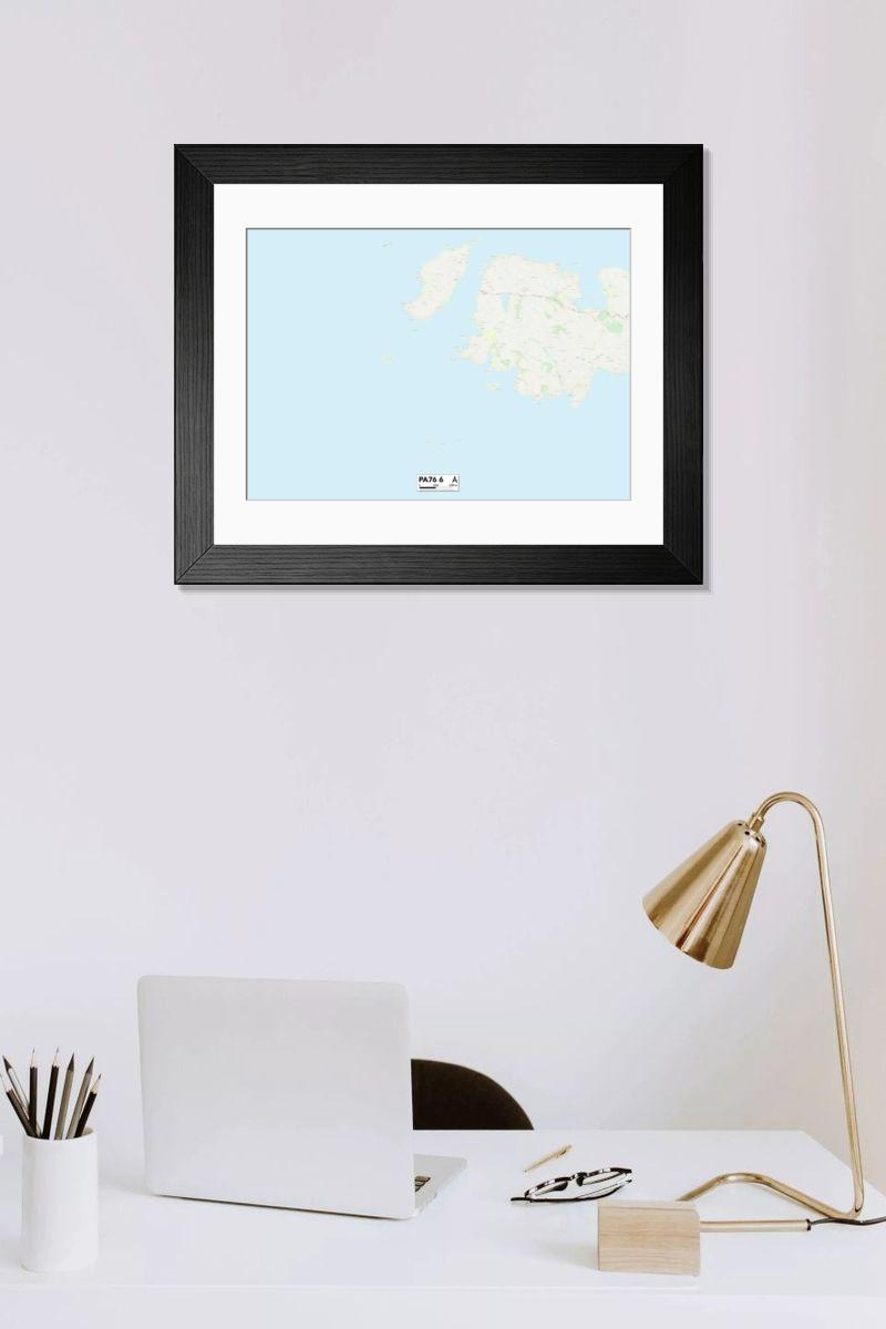 Shown hanging in a room: Modern 14"x12" (36x31cm)