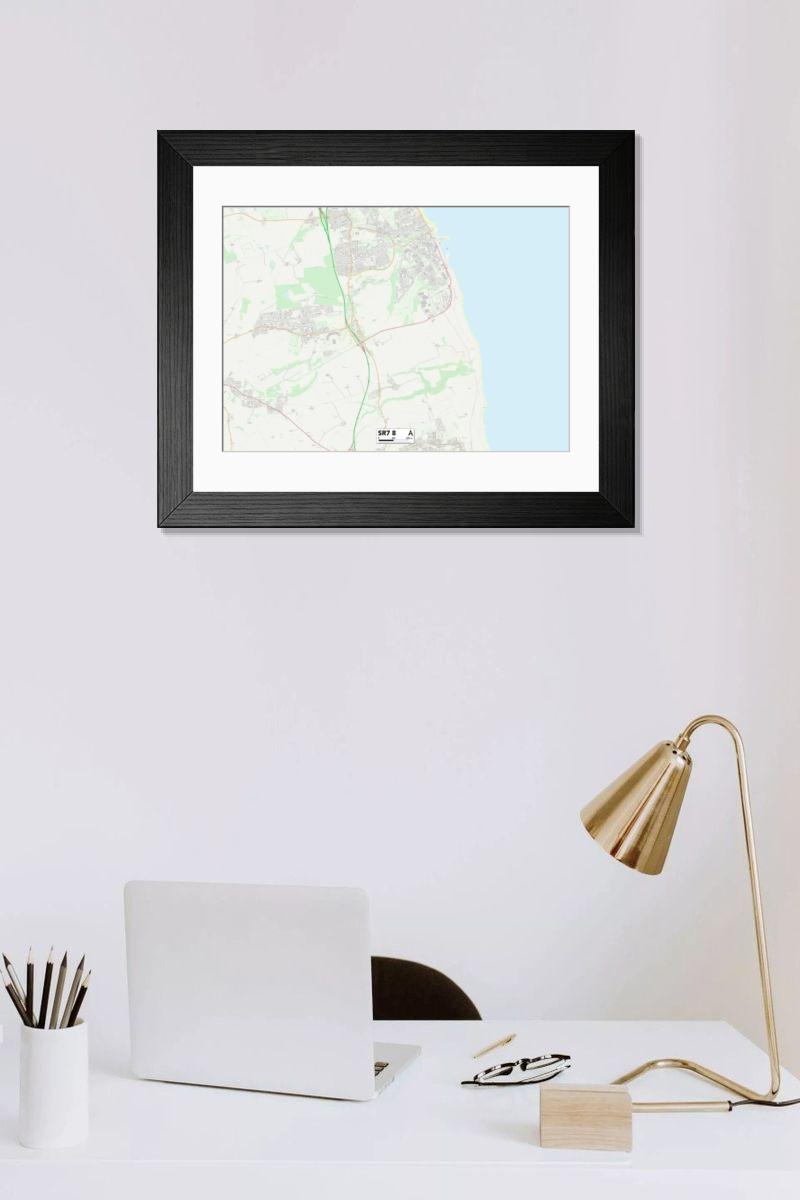 Shown hanging in a room: Modern 14"x12" (36x31cm)