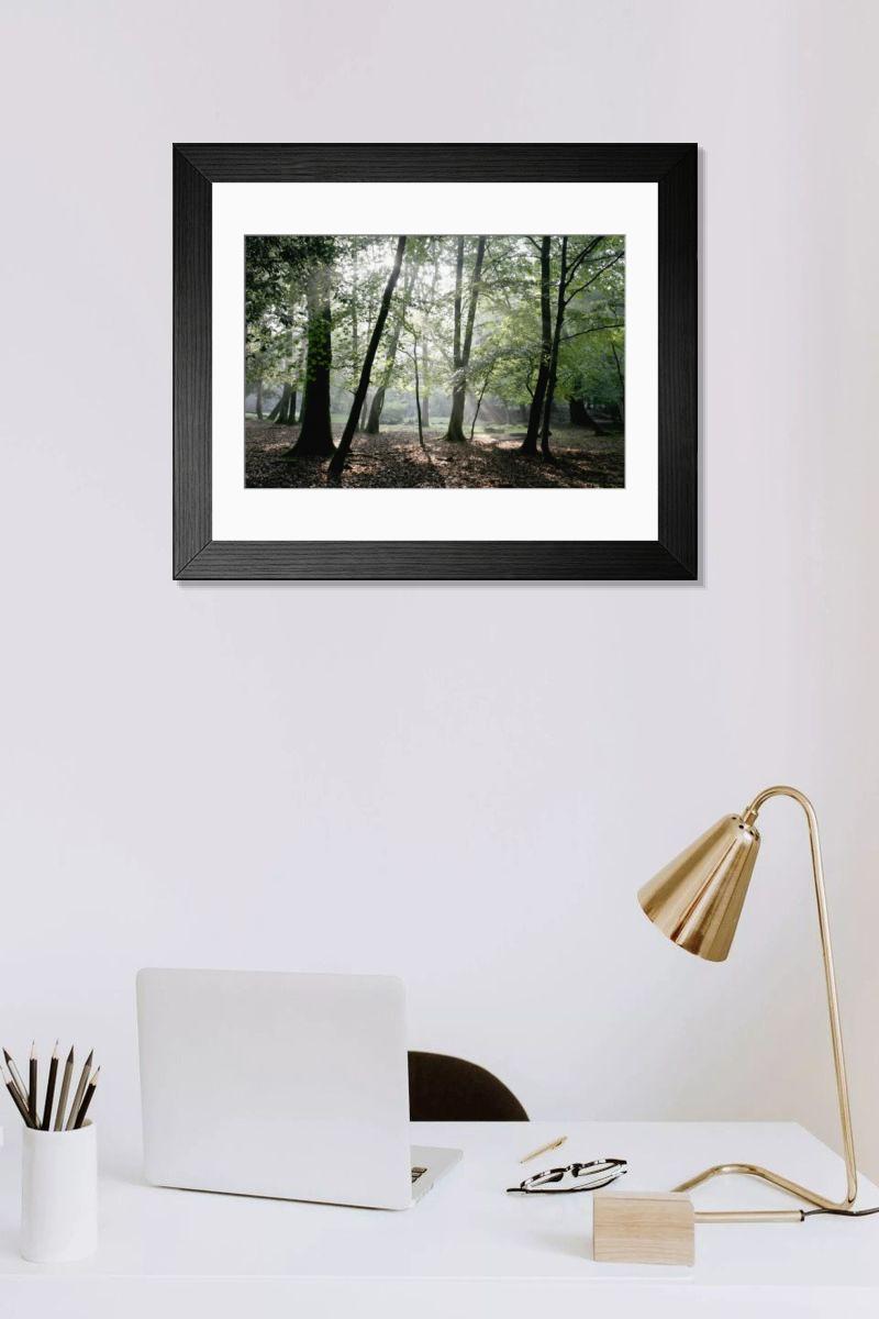 Shown hanging in a room: Modern 14"x12" (36x31cm)