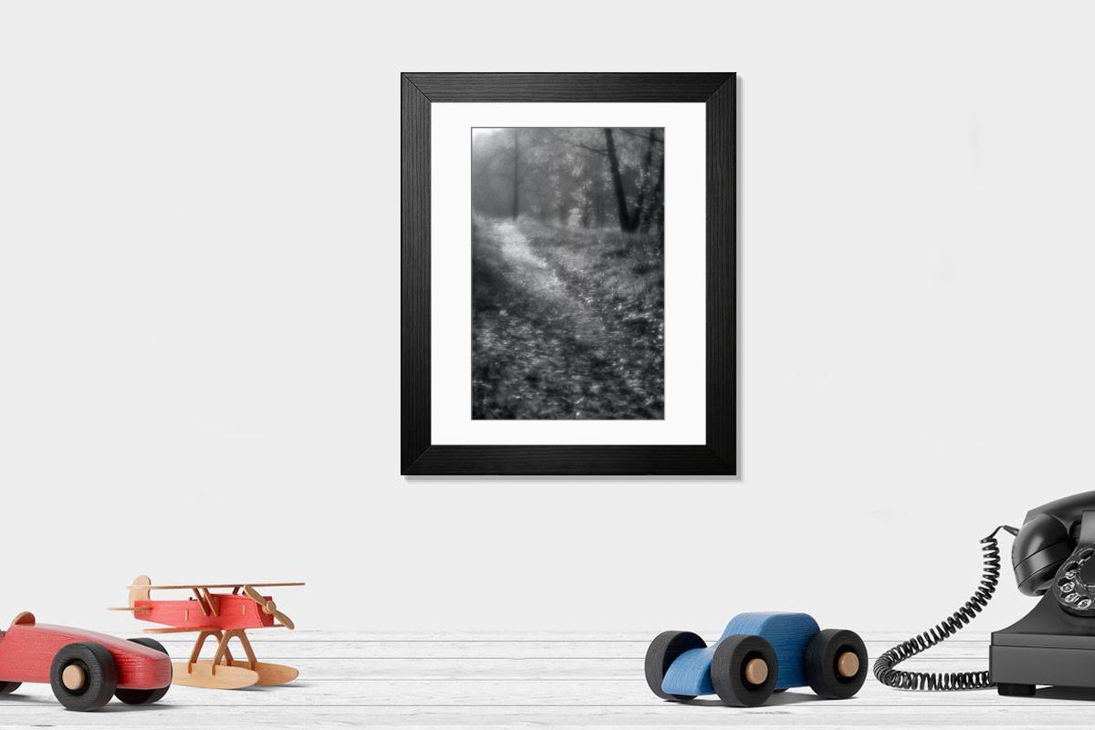 Shown hanging in a room: Modern 14"x12" (36x31cm)