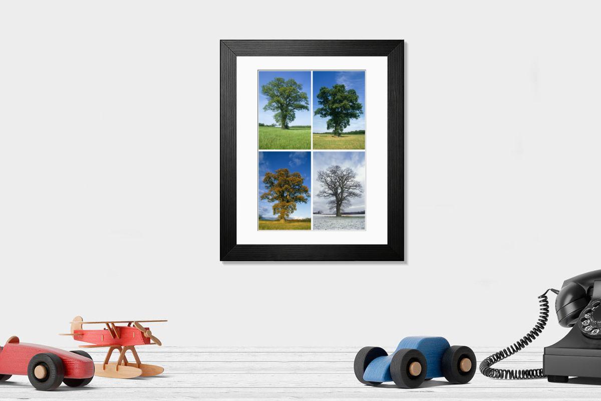 Shown hanging in a room: Modern 14"x12" (36x31cm)