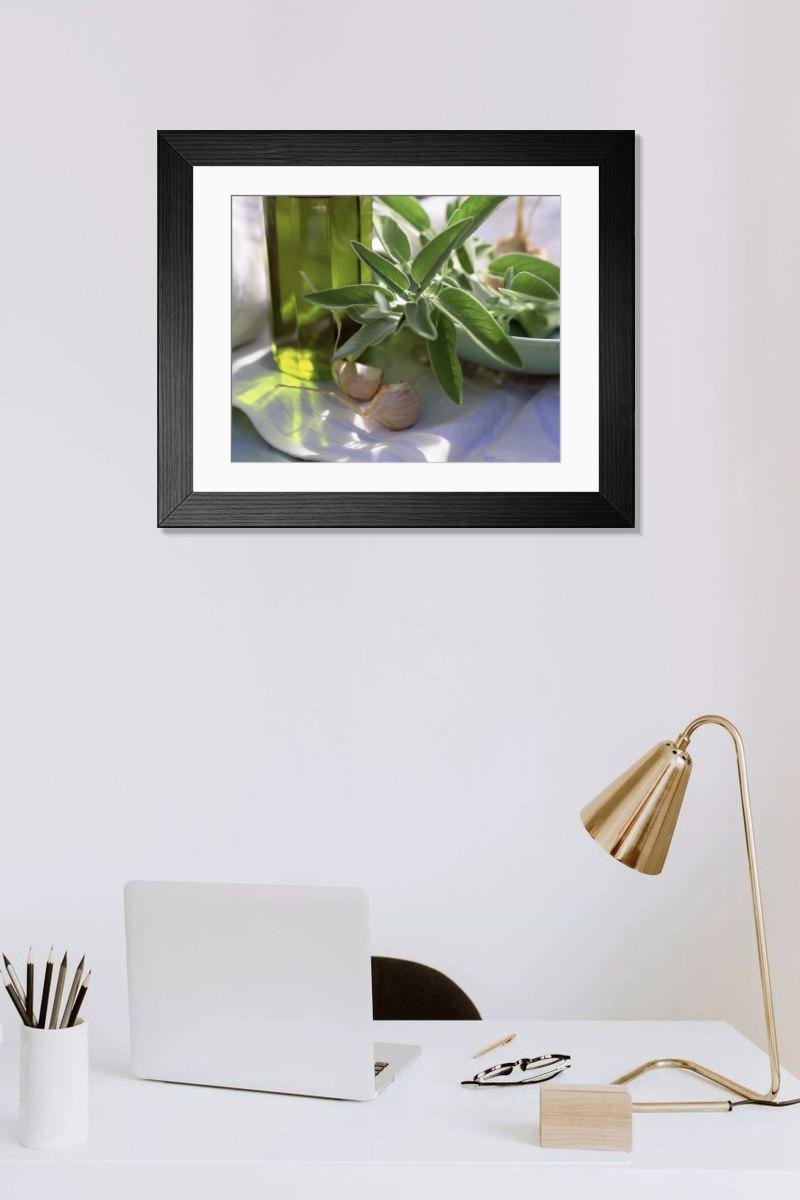 Shown hanging in a room: Modern 14"x12" (36x31cm)