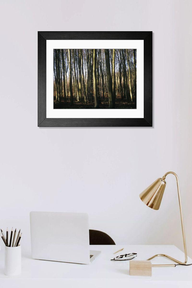 Shown hanging in a room: Modern 14"x12" (36x31cm)