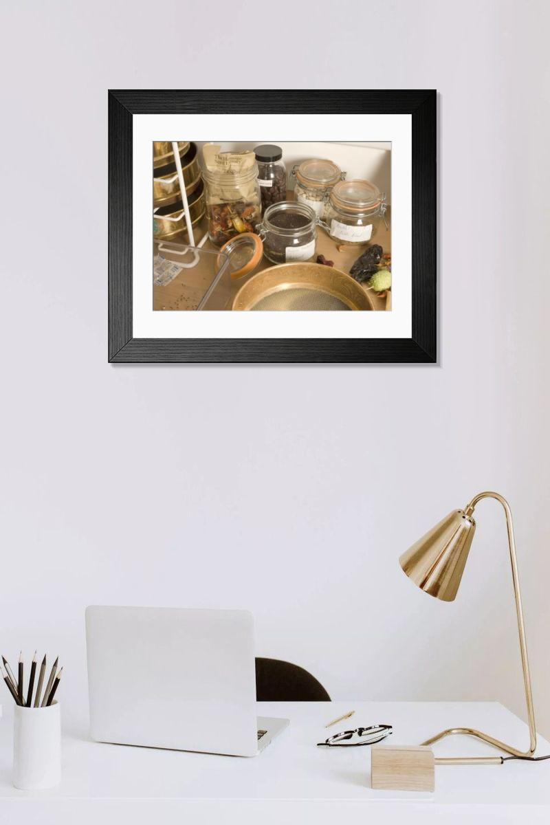 Shown hanging in a room: Modern 14"x12" (36x31cm)