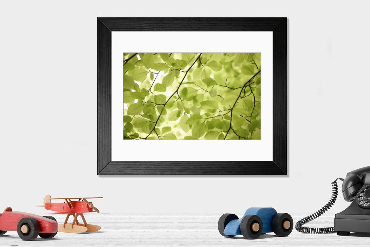 Shown hanging in a room: Modern 14"x12" (36x31cm)
