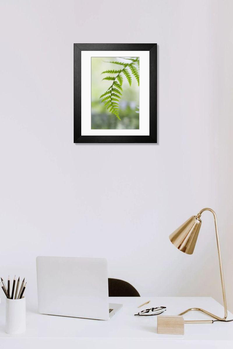Shown hanging in a room: Modern 14"x12" (36x31cm)