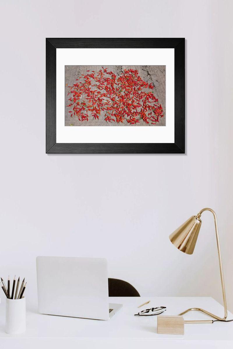 Shown hanging in a room: Modern 14"x12" (36x31cm)