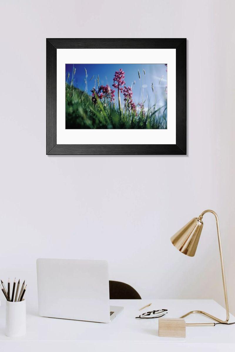 Shown hanging in a room: Modern 14"x12" (36x31cm)