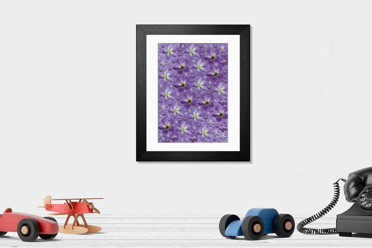 Shown hanging in a room: Modern 14"x12" (36x31cm)
