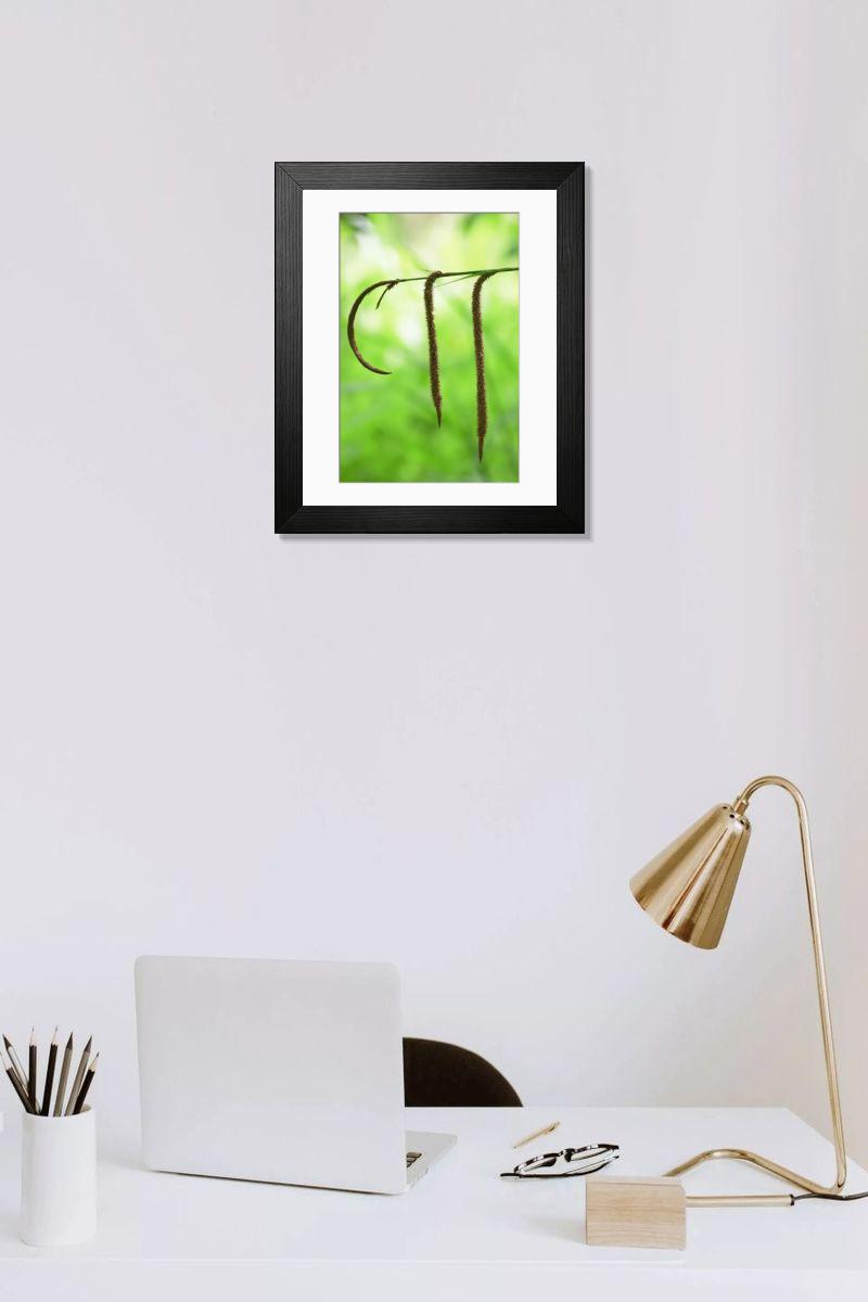 Shown hanging in a room: Modern 14"x12" (36x31cm)