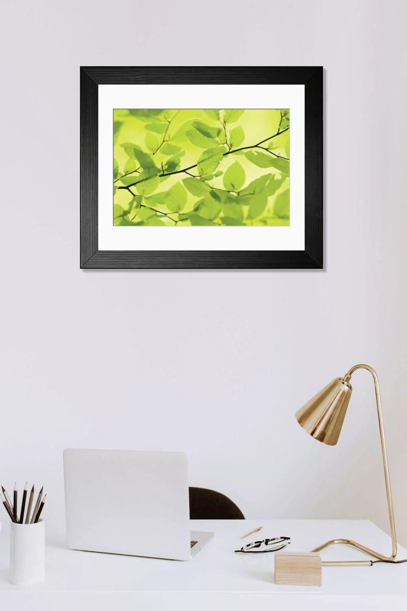 Shown hanging in a room: Modern 14"x12" (36x31cm)