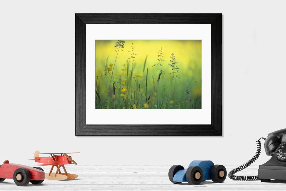 Shown hanging in a room: Modern 14"x12" (36x31cm)