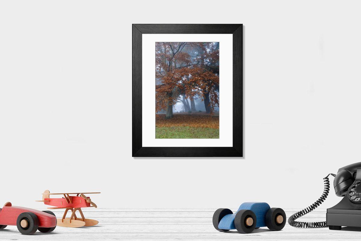 Shown hanging in a room: Modern 14"x12" (36x31cm)