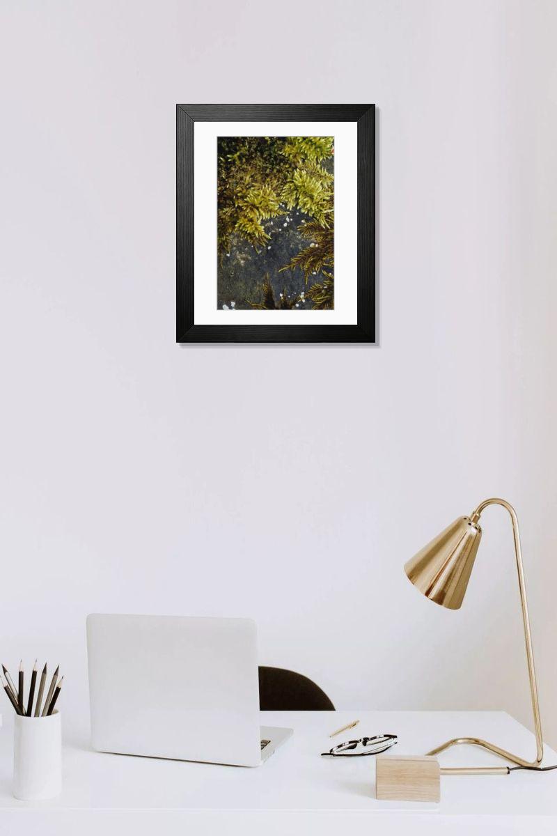 Shown hanging in a room: Modern 14"x12" (36x31cm)