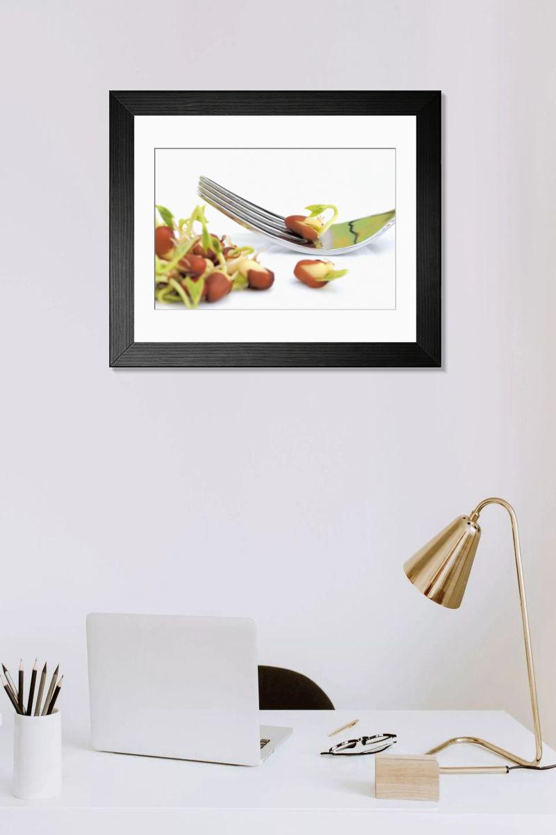 Shown hanging in a room: Modern 14"x12" (36x31cm)