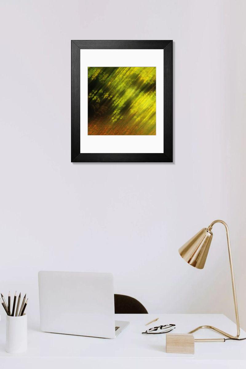 Shown hanging in a room: Modern 14"x12" (36x31cm)