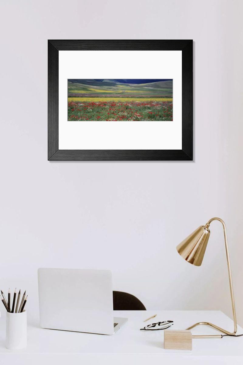 Shown hanging in a room: Modern 14"x12" (36x31cm)