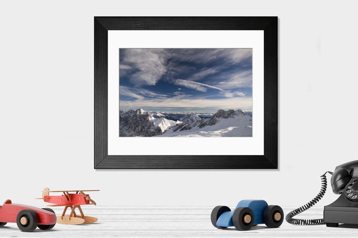Shown hanging in a room: Modern 14"x12" (36x31cm)