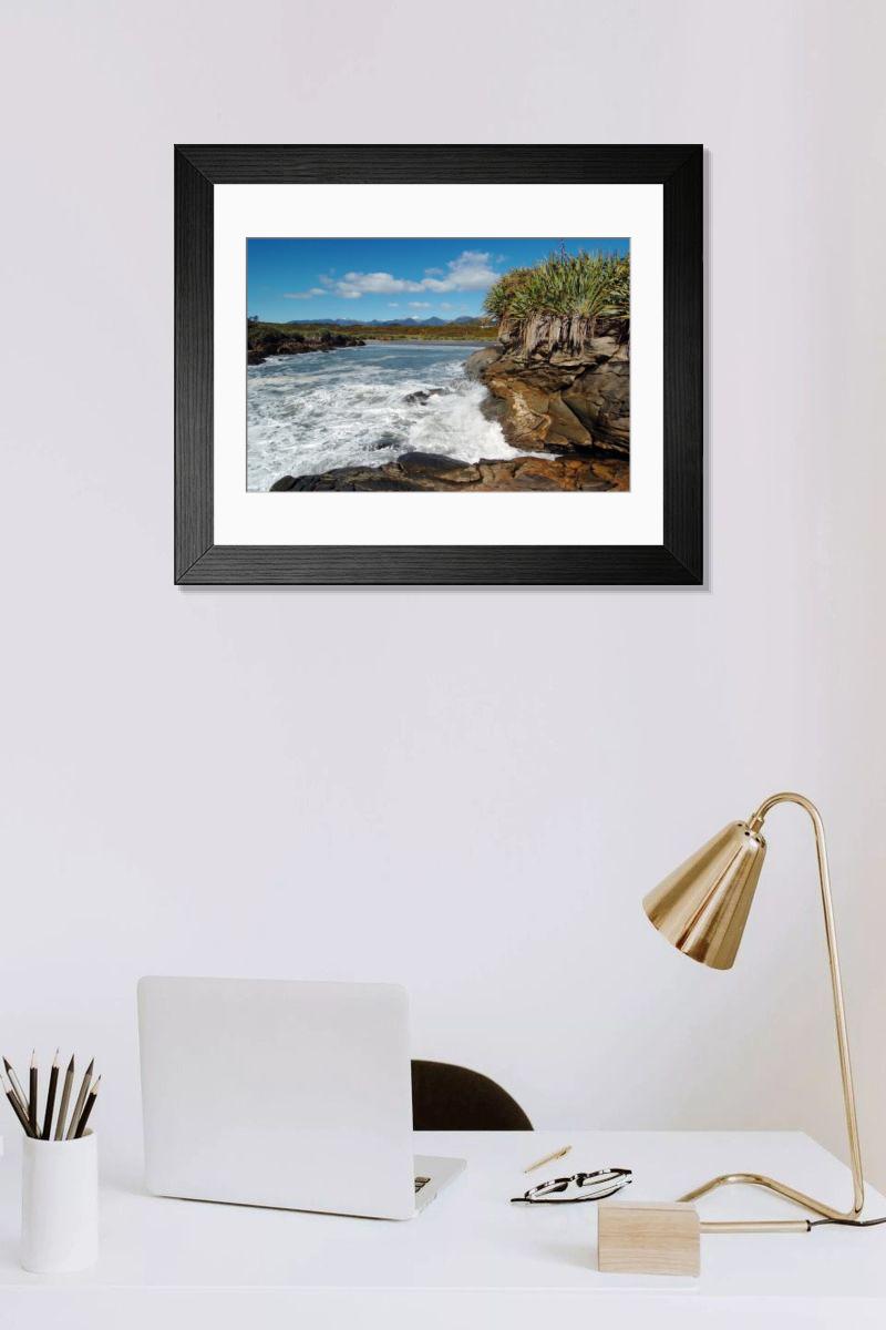 Shown hanging in a room: Modern 14"x12" (36x31cm)