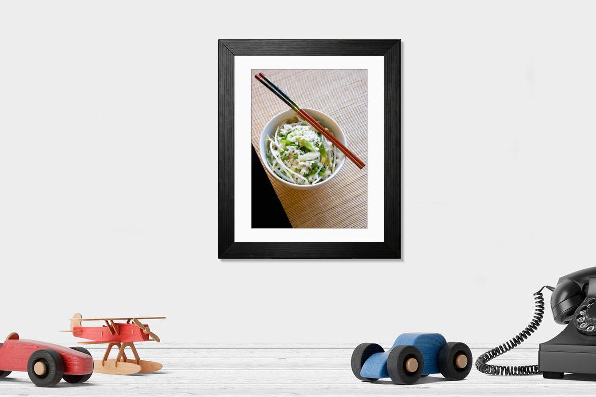 Shown hanging in a room: Modern 14"x12" (36x31cm)