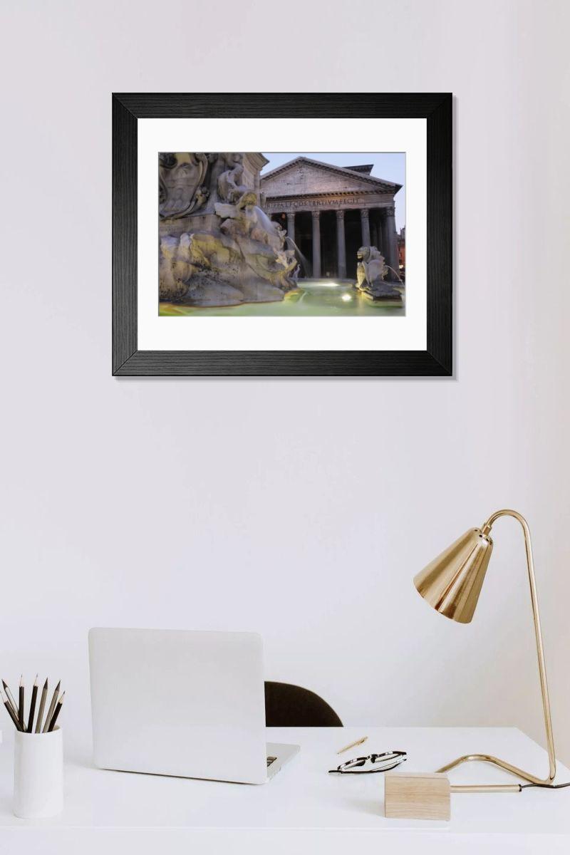 Shown hanging in a room: Modern 14"x12" (36x31cm)